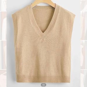 Khaki Sweater Vest